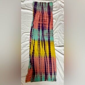 Heart & Hips Colorful Tie-Dye Maxi Skirt